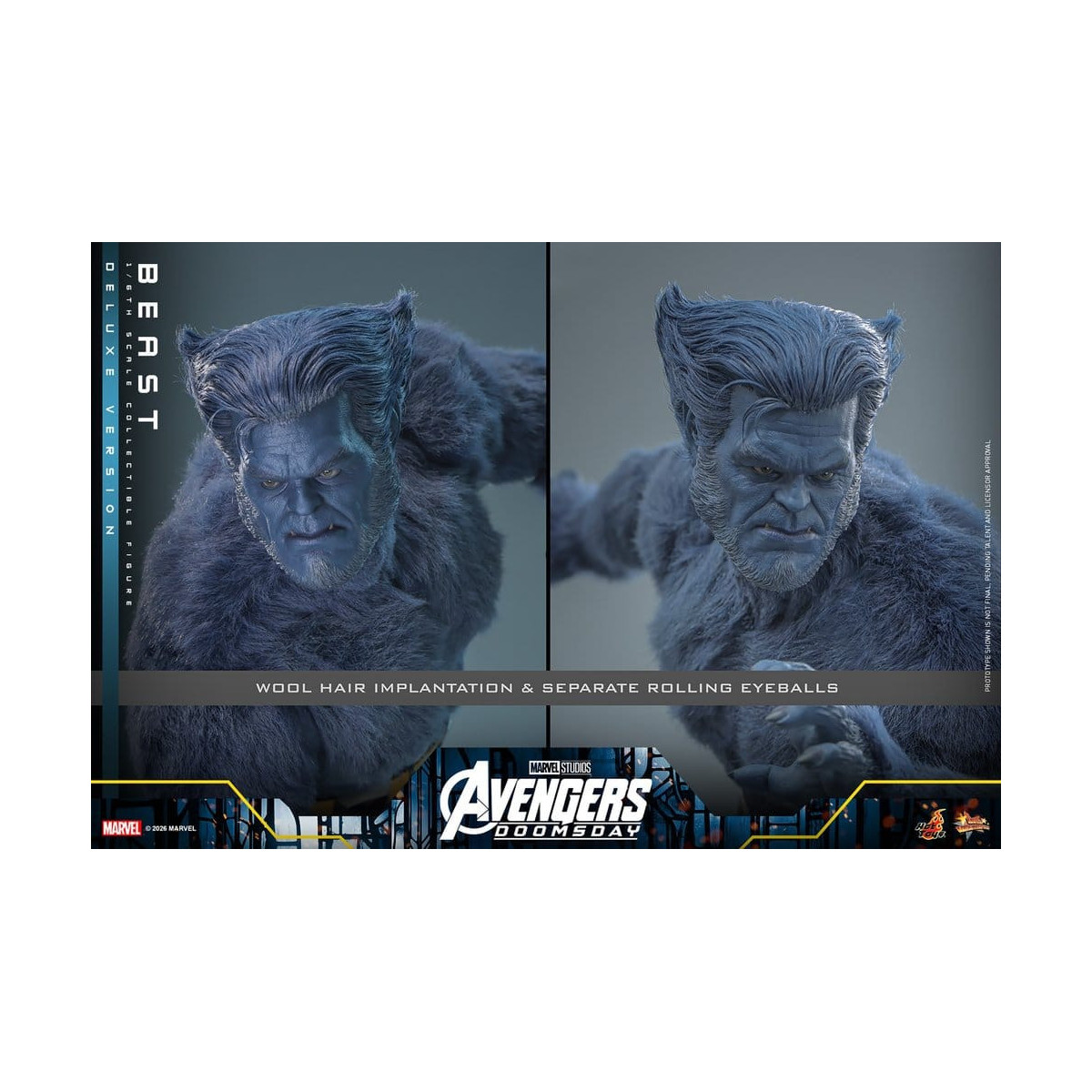 Hot Toys - Beast Deluxe Version MMS o in scala 1/6 - Avengers: Doomsday