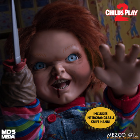 Mezco Figurine Mega Scale Chucky Damaged  - 38 cm