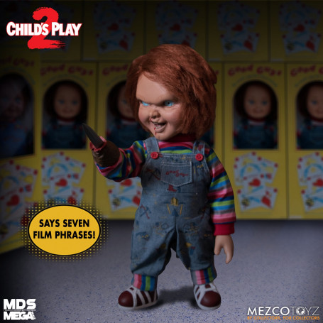 Mezco Figurine Mega Scale Chucky Damaged  - 38 cm