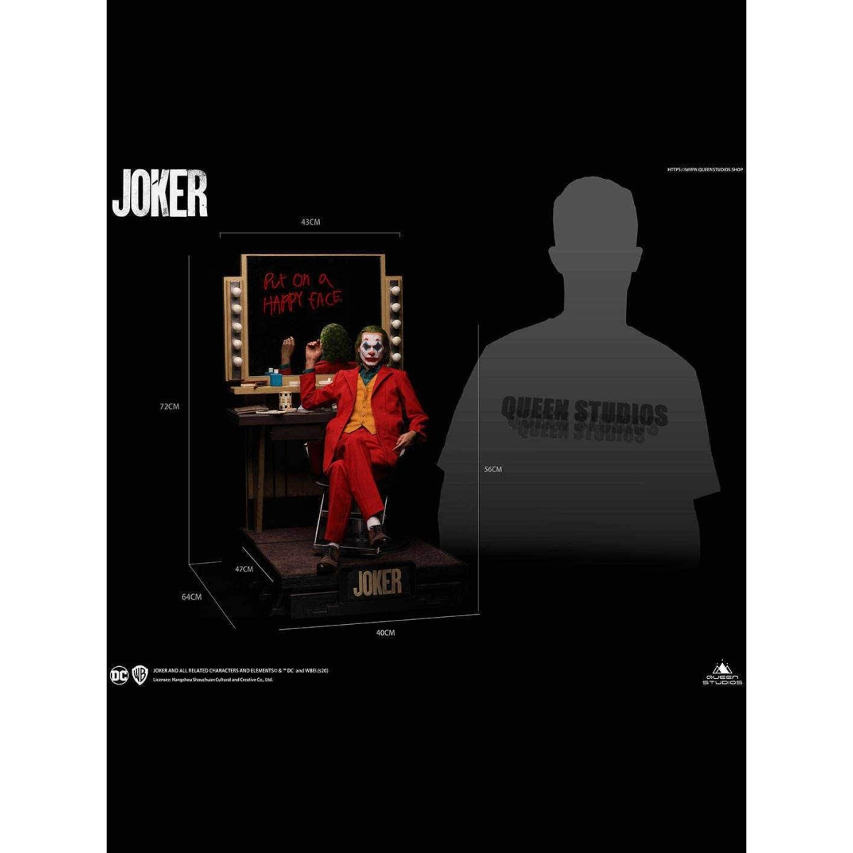 Queen Studios - Joaquin Phoenix Joker 1/3 - Edizione deluxe