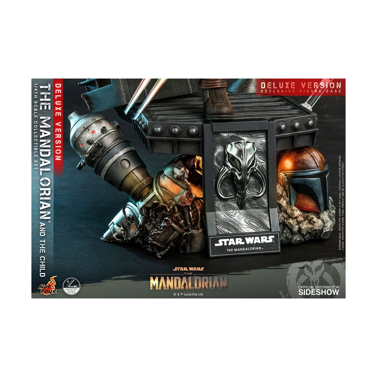 Hot Toys Star Wars - Il Mandaloriano e il bambino Deluxe 1/4