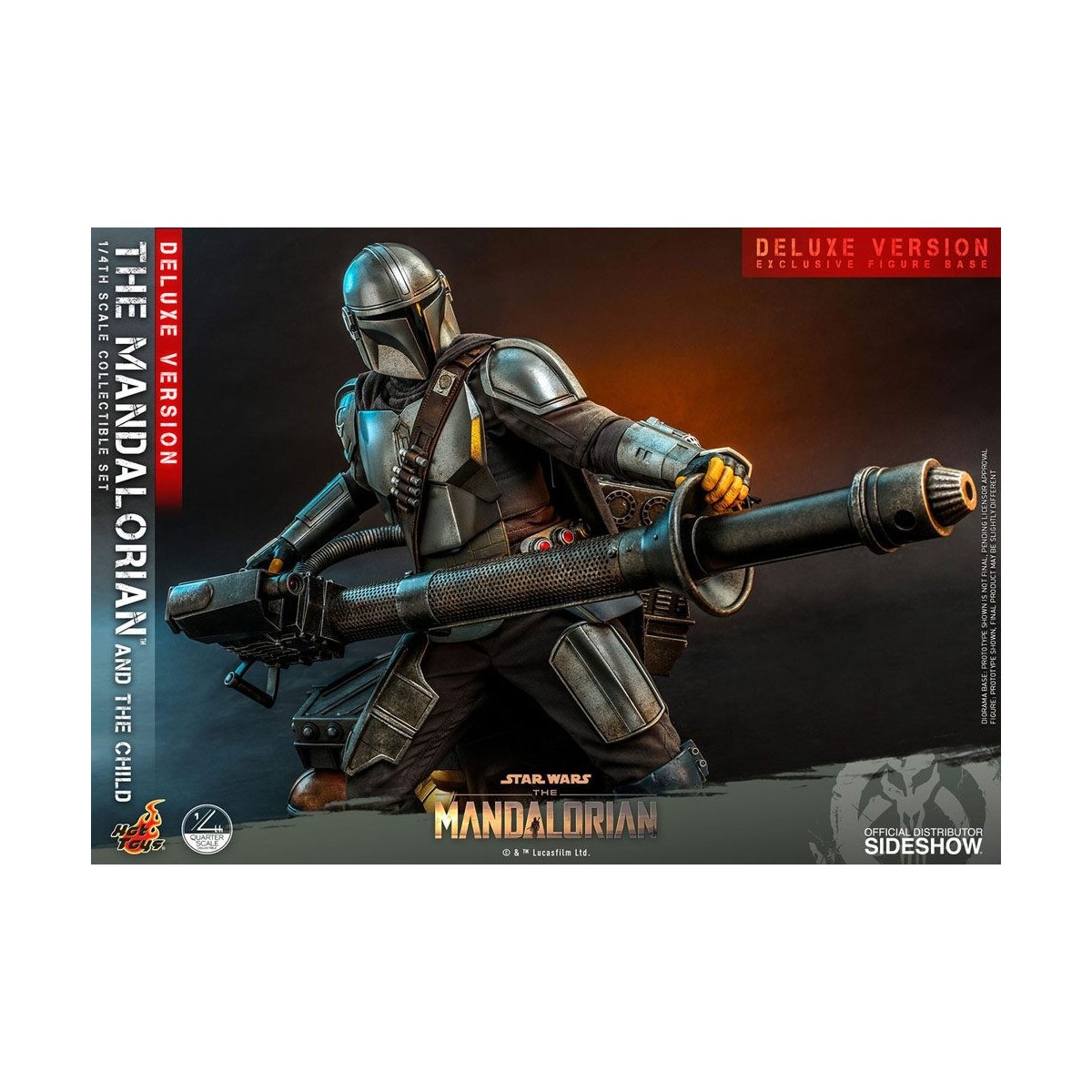 Hot Toys Star Wars - Il Mandaloriano e il bambino Deluxe 1/4