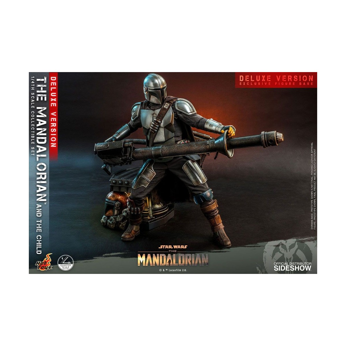 Hot Toys Star Wars - Il Mandaloriano e il bambino Deluxe 1/4