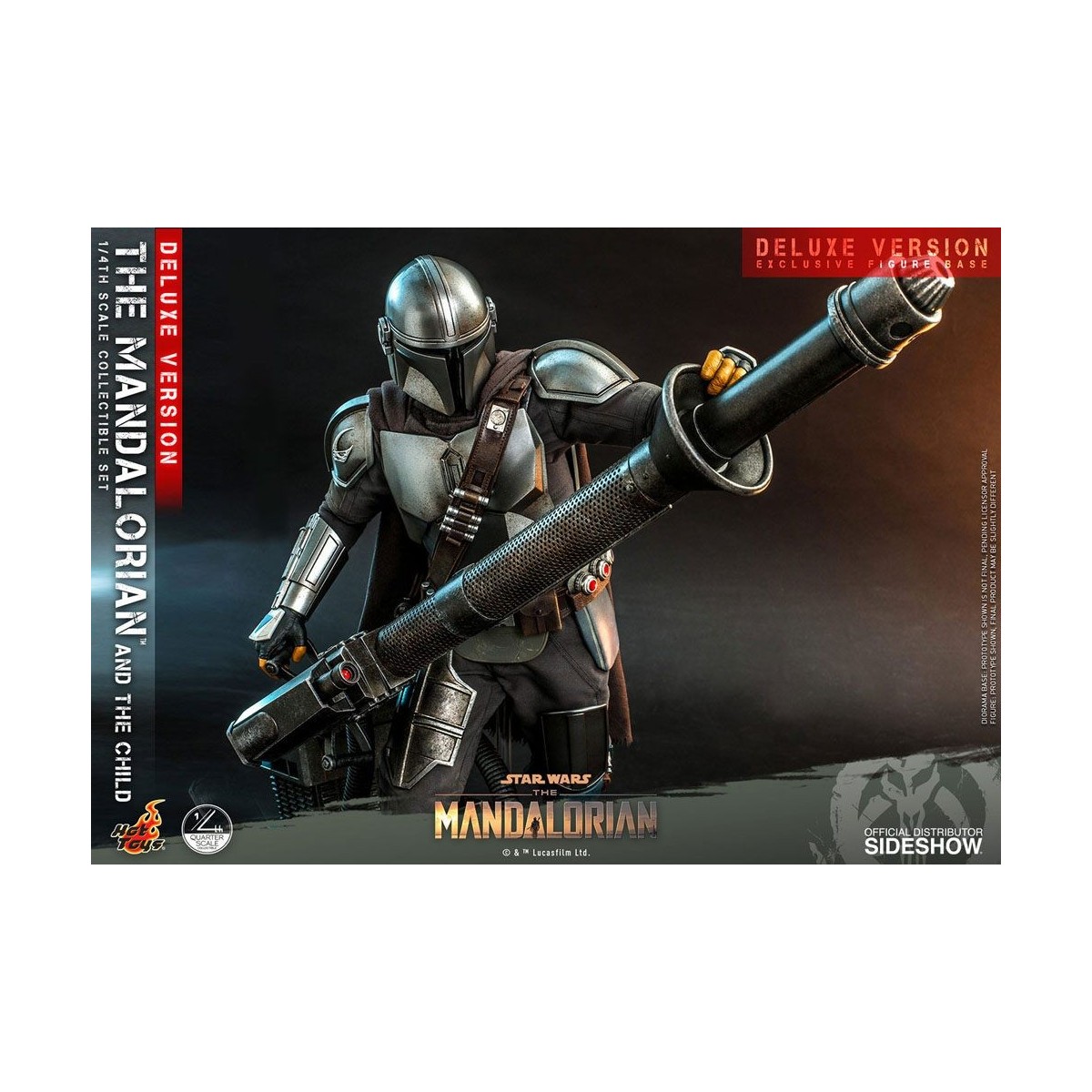 Hot Toys Star Wars - Il Mandaloriano e il bambino Deluxe 1/4