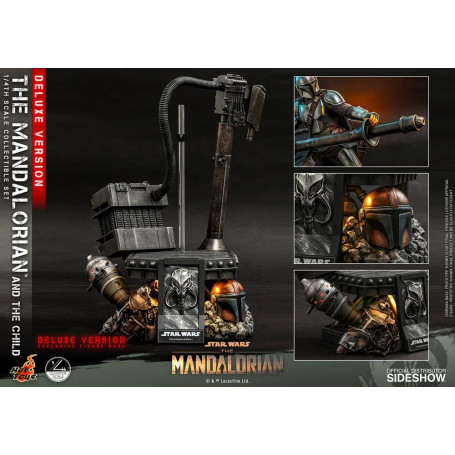 Hot Toys Star Wars - Il Mandaloriano e il bambino Deluxe 1/4