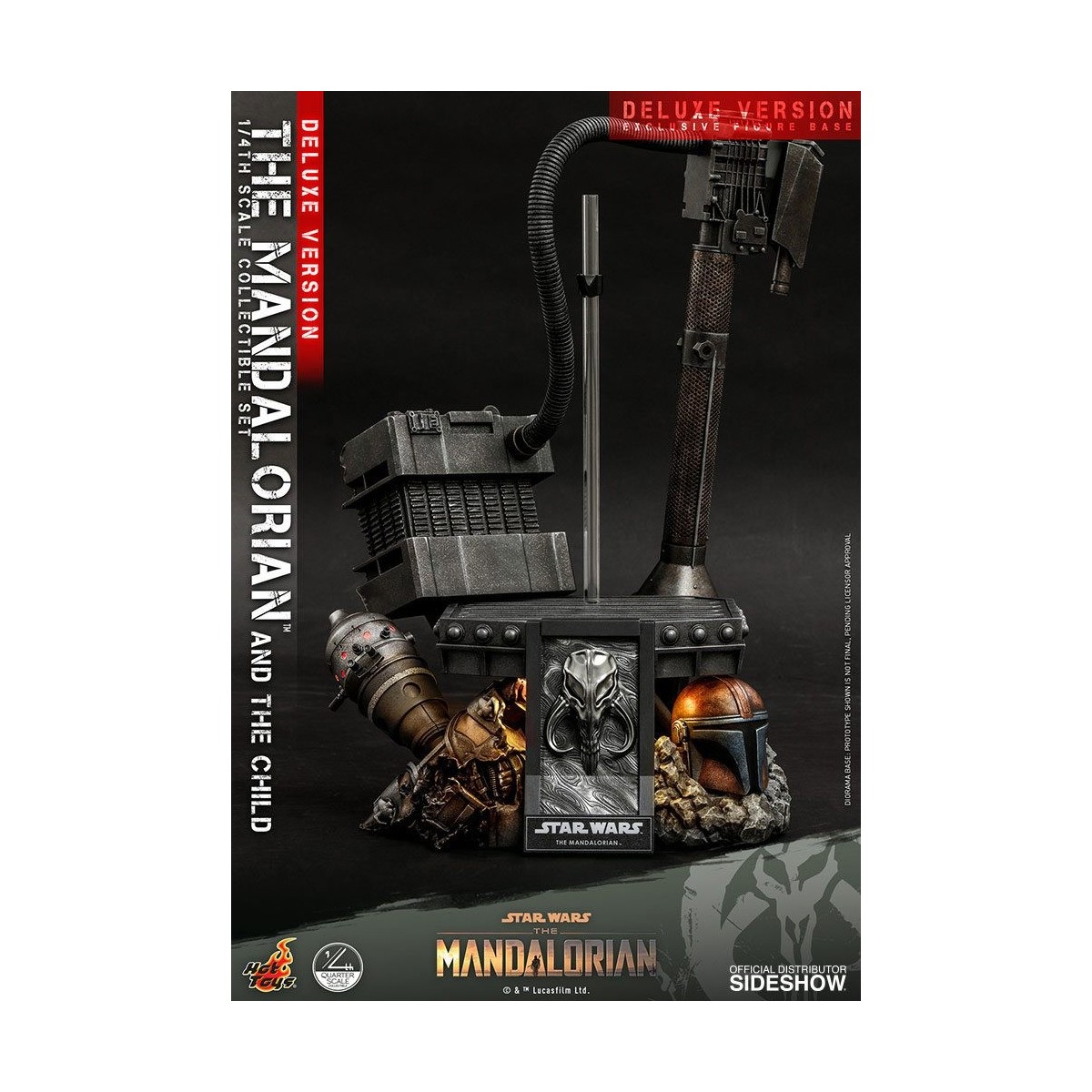 Hot Toys Star Wars - Il Mandaloriano e il bambino Deluxe 1/4