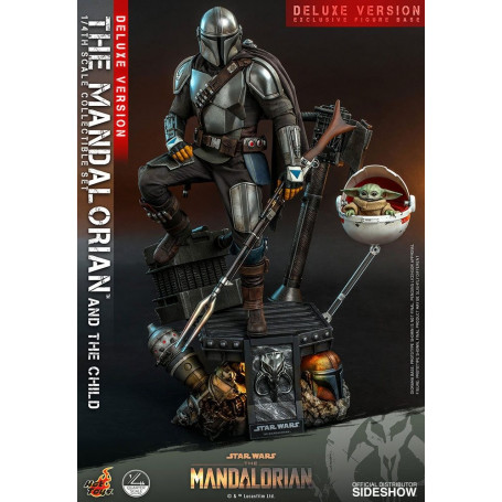 Hot Toys Star Wars - Il Mandaloriano e il bambino Deluxe 1/4