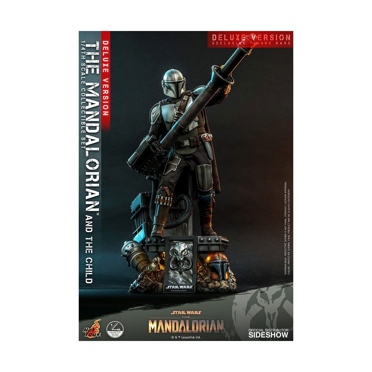 Hot Toys Star Wars - Il Mandaloriano e il bambino Deluxe 1/4