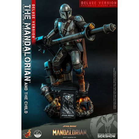 Hot Toys Star Wars - Il Mandaloriano e il bambino Deluxe 1/4
