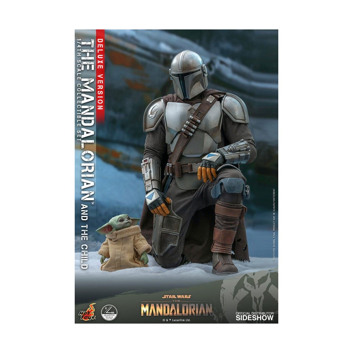 Hot Toys Star Wars - Il Mandaloriano e il bambino Deluxe 1/4