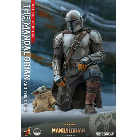 Hot Toys Star Wars - Il Mandaloriano e il bambino Deluxe 1/4