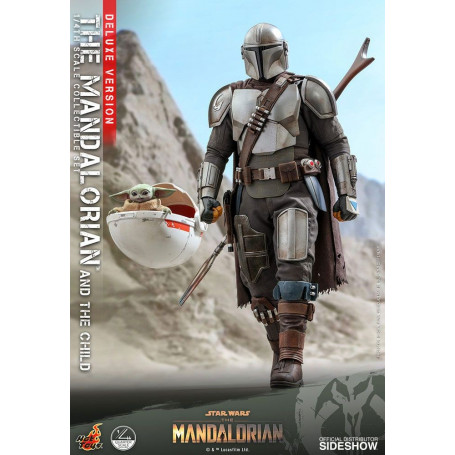 Hot Toys Star Wars - Il Mandaloriano e il bambino Deluxe 1/4