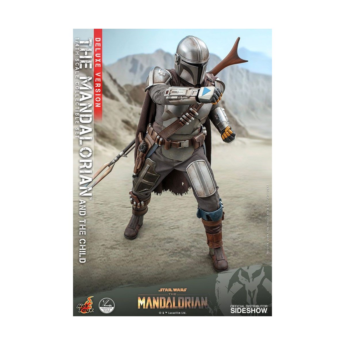 Hot Toys Star Wars - Il Mandaloriano e il bambino Deluxe 1/4