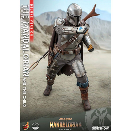 Hot Toys Star Wars - Il Mandaloriano e il bambino Deluxe 1/4