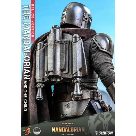 Hot Toys Star Wars - Il Mandaloriano e il bambino Deluxe 1/4