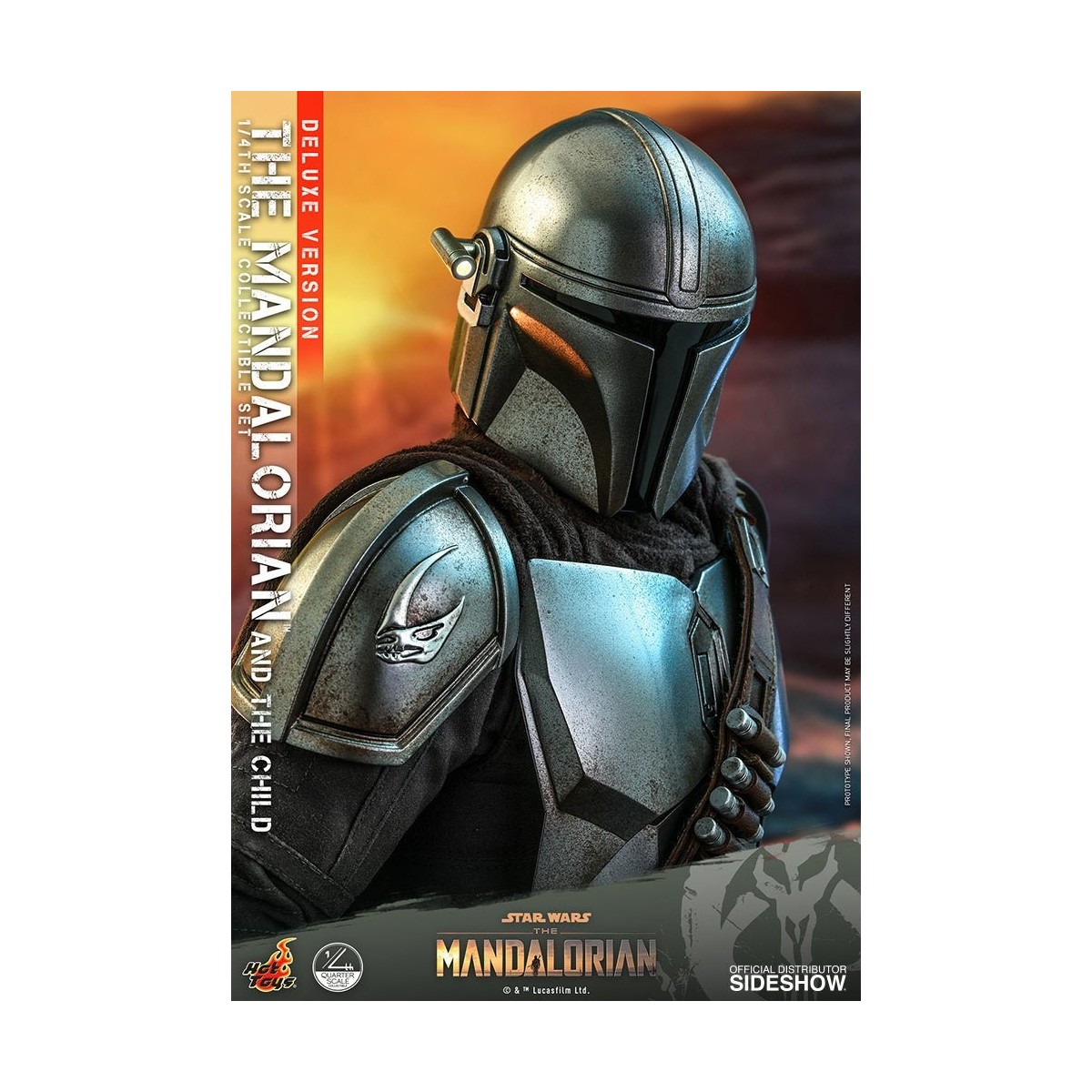 Hot Toys Star Wars - Il Mandaloriano e il bambino Deluxe 1/4