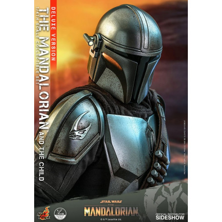 Hot Toys Star Wars - Il Mandaloriano e il bambino Deluxe 1/4