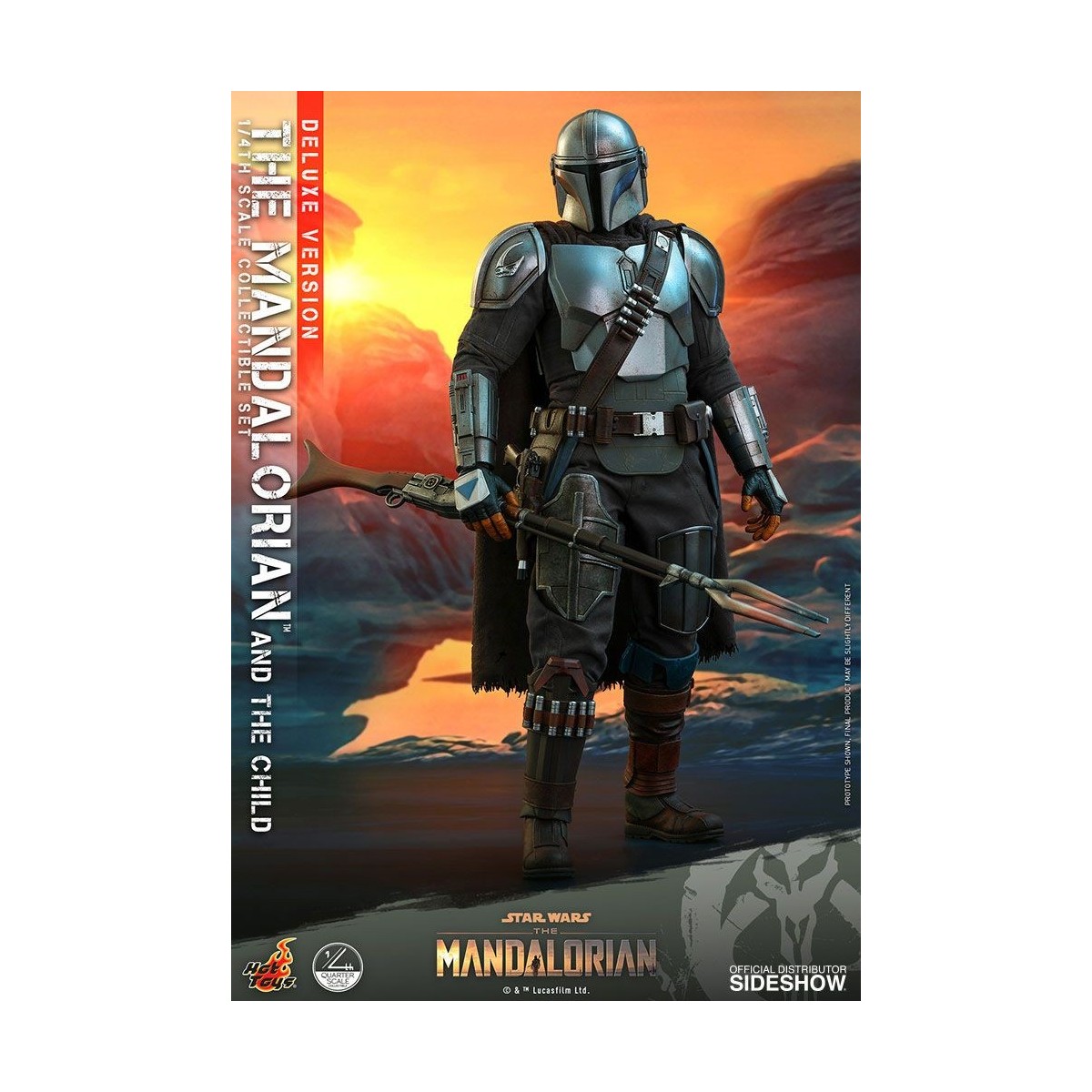 Hot Toys Star Wars - Il Mandaloriano e il bambino Deluxe 1/4