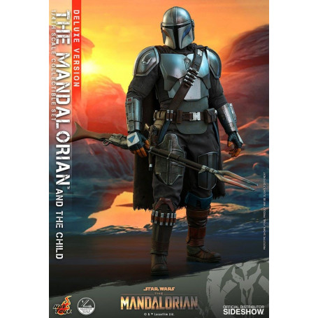 Hot Toys Star Wars - Il Mandaloriano e il bambino Deluxe 1/4