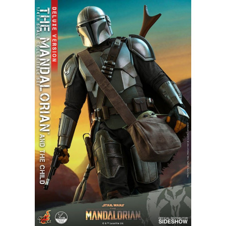 Hot Toys Star Wars - Il Mandaloriano e il bambino Deluxe 1/4