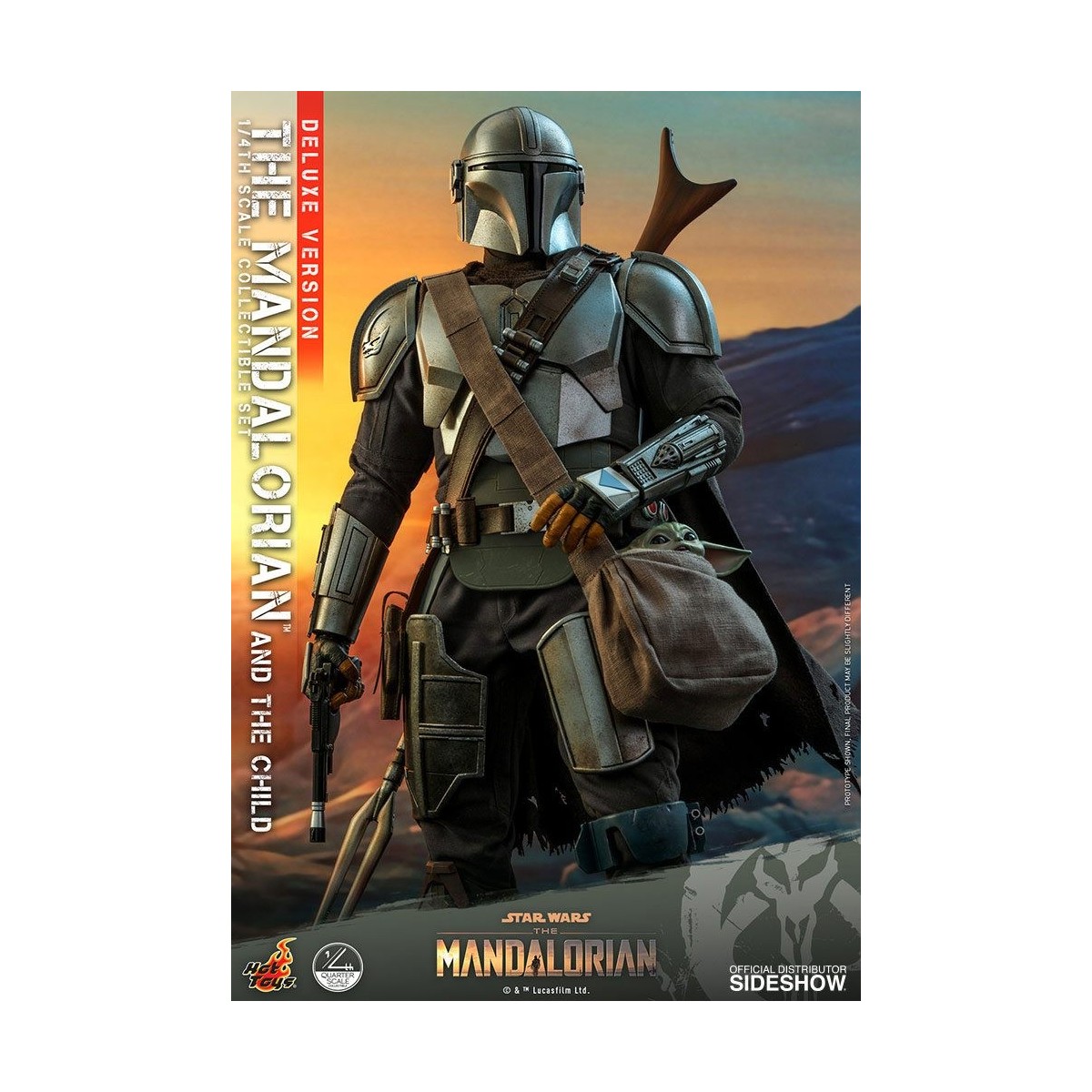 Hot Toys Star Wars - Il Mandaloriano e il bambino Deluxe 1/4