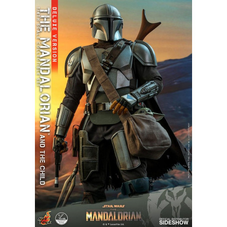 Hot Toys Star Wars - Il Mandaloriano e il bambino Deluxe 1/4