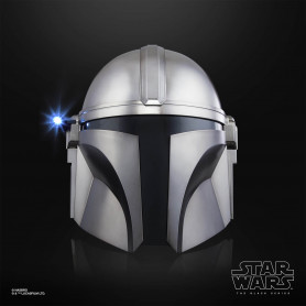 Hasbro - Il Casco Mandaloriano - Star Wars Casco Serie Nero Serie Casco 1:1 Replica Premium