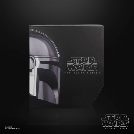 Hasbro - Il Casco Mandaloriano - Star Wars Casco Serie Nero Serie Casco 1:1 Replica Premium