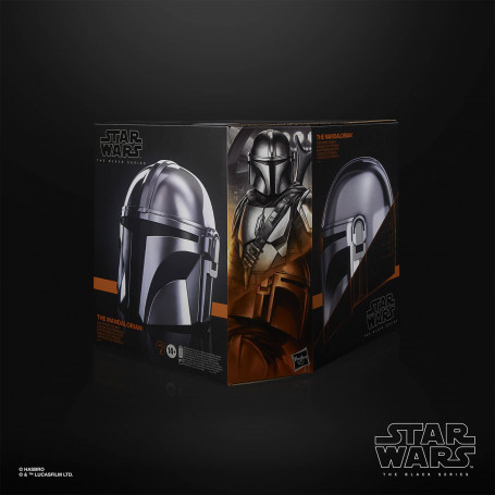 Hasbro - Il Casco Mandaloriano - Star Wars Casco Serie Nero Serie Casco 1:1 Replica Premium