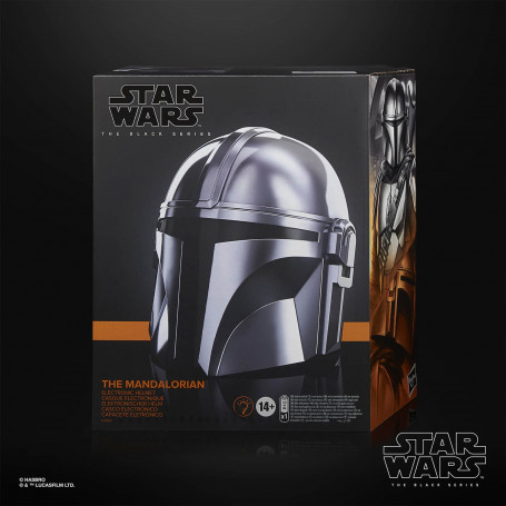 Hasbro - Il Casco Mandaloriano - Star Wars Casco Serie Nero Serie Casco 1:1 Replica Premium