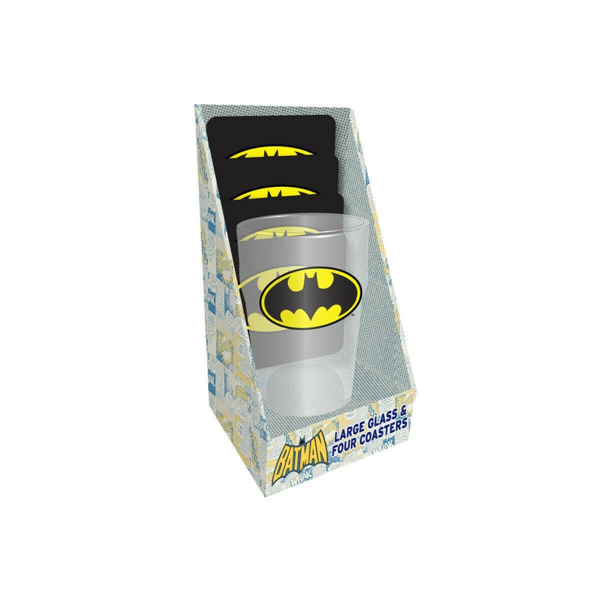 DC Comics - Batman Dark Knight - Maxi Glass e sottobicchieri