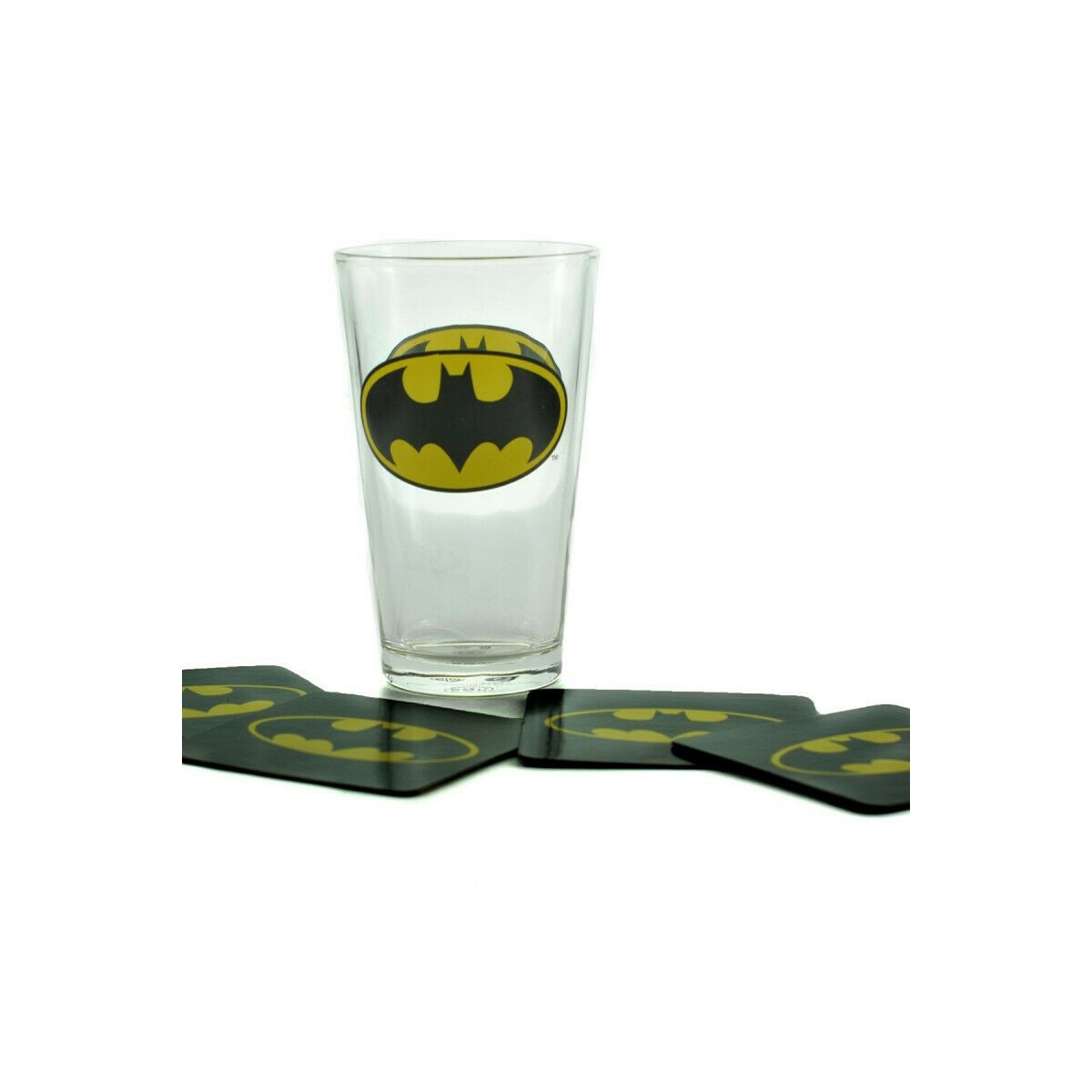 DC Comics - Batman Dark Knight - Maxi Glass e sottobicchieri