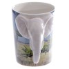 Tazza con manico in elefante