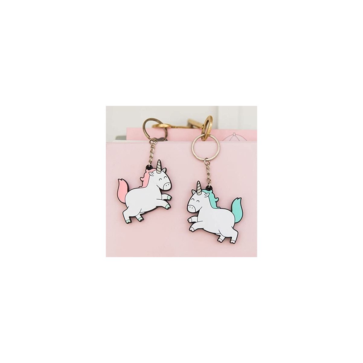 Porte-clés Licorne "Notre Amitié est Magique" (x 2)