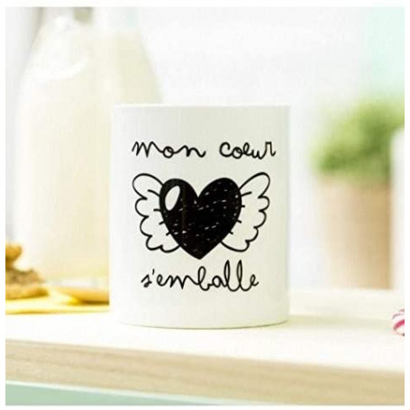 Tazza di ceramica Il mio cuore corre