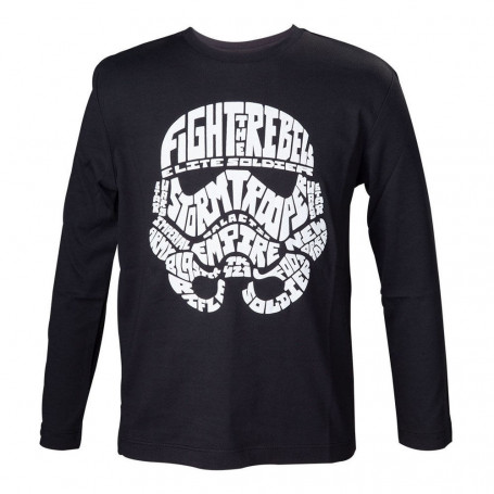 Star Wars - Maglietta per bambini - Stormtrooper Calligrafia 110-116