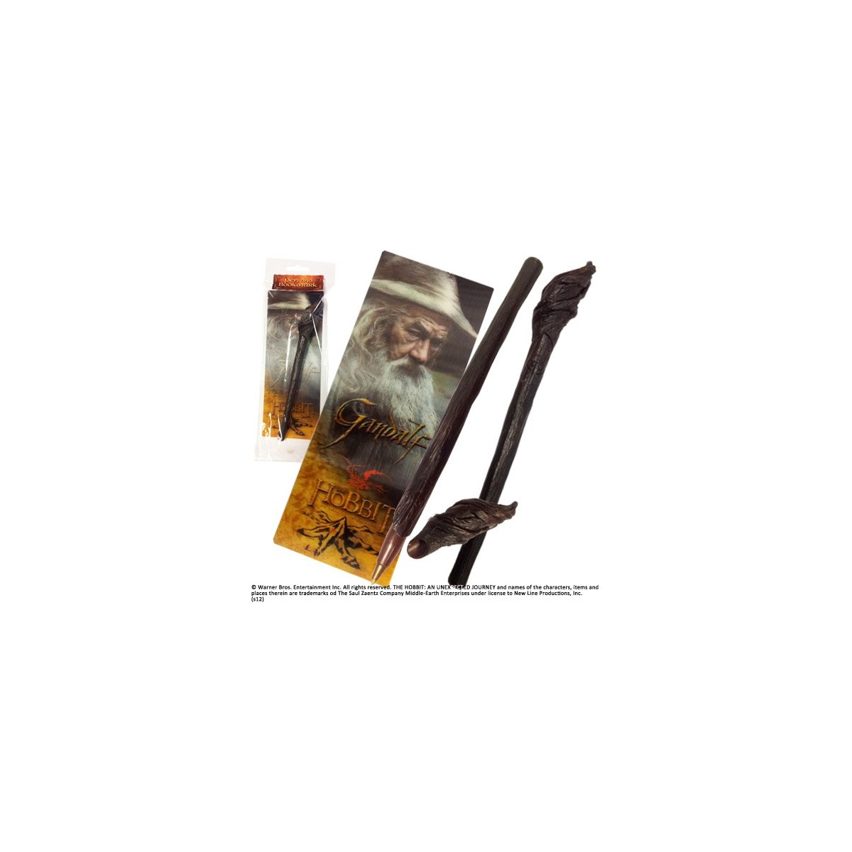 Le Hobbit set stylo à bille et marque-page à effet 3D Gandalf