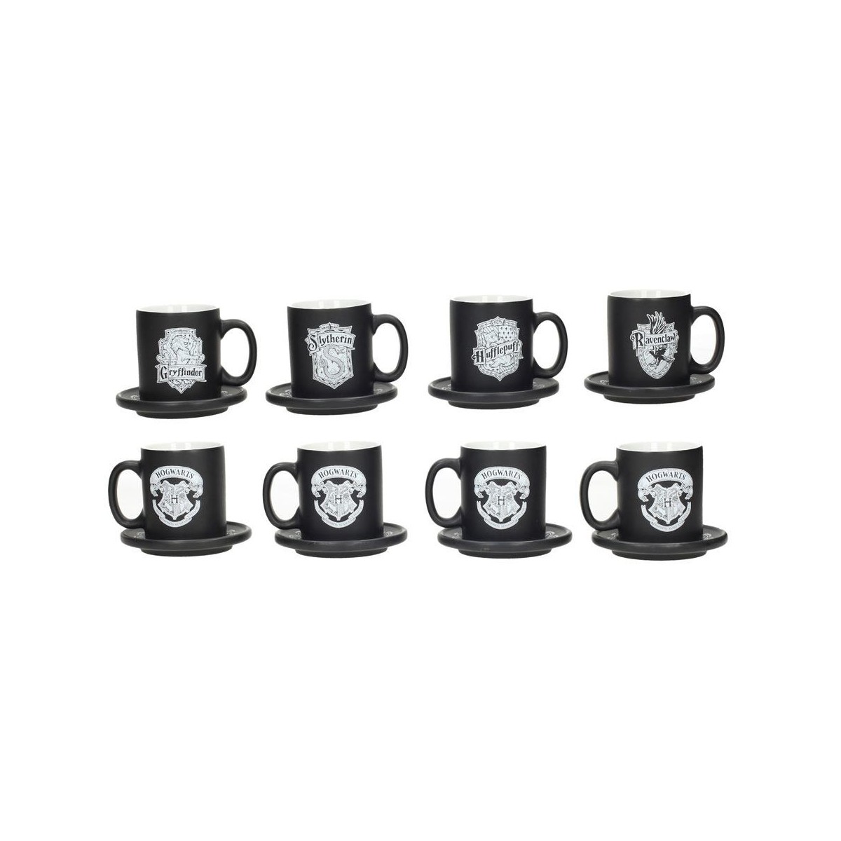 Harry Potter - set di 4 tazze da espresso EMBLEMI