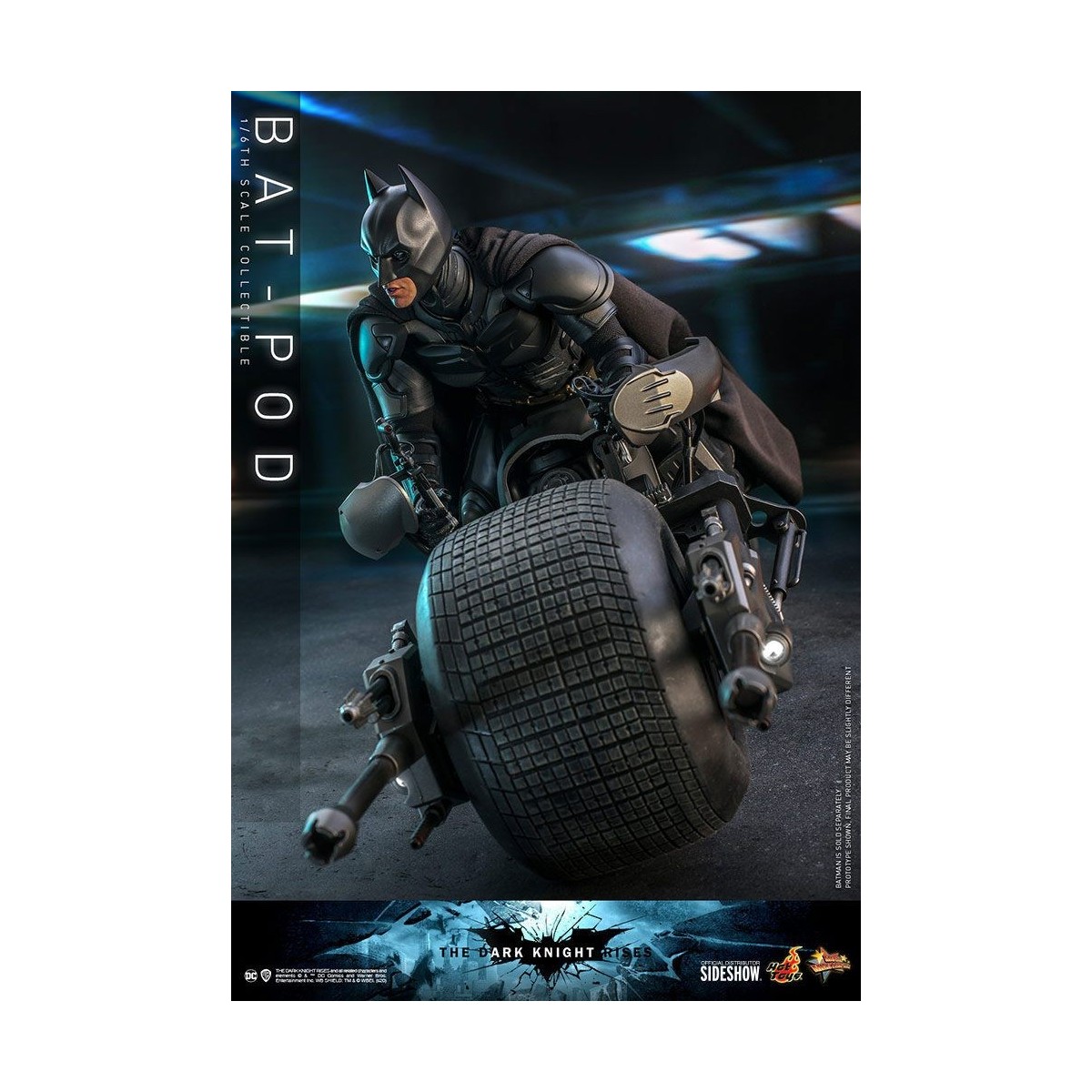 Hot Toys - Capolavoro del film Batpod Batman Il Cavaliere Oscuro si alza V2 1/6