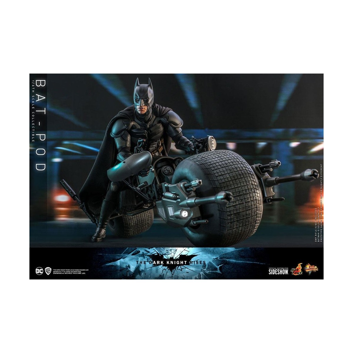 Hot Toys - Capolavoro del film Batpod Batman Il Cavaliere Oscuro si alza V2 1/6