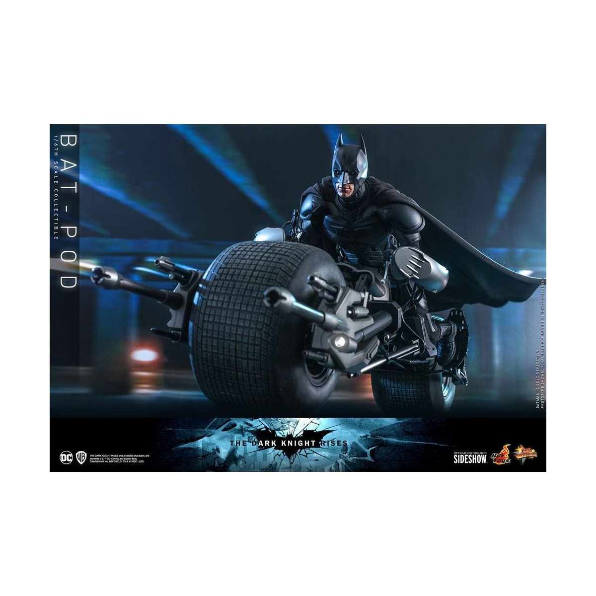 Hot Toys - Capolavoro del film Batpod Batman Il Cavaliere Oscuro si alza V2 1/6