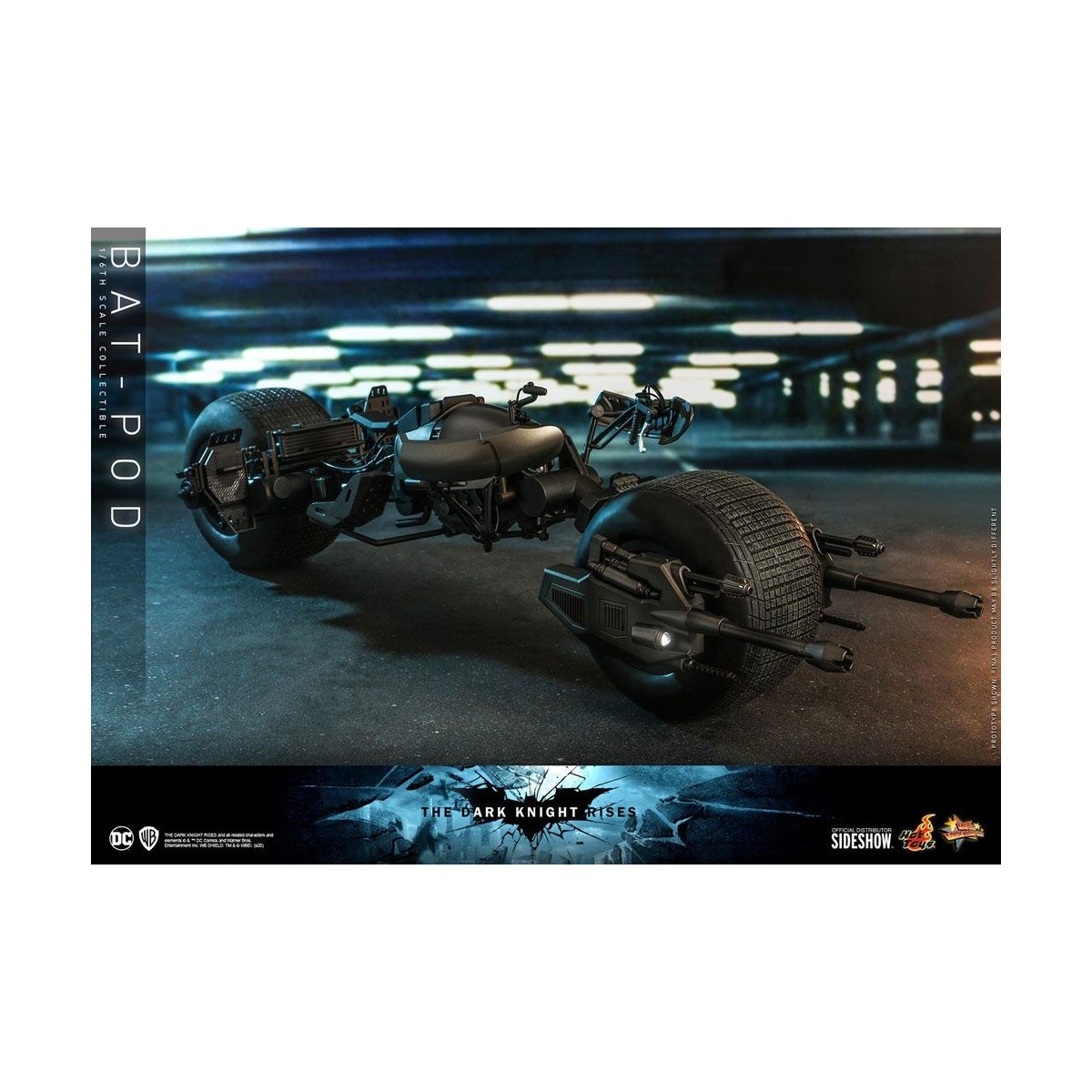 Hot Toys - Capolavoro del film Batpod Batman Il Cavaliere Oscuro si alza V2 1/6