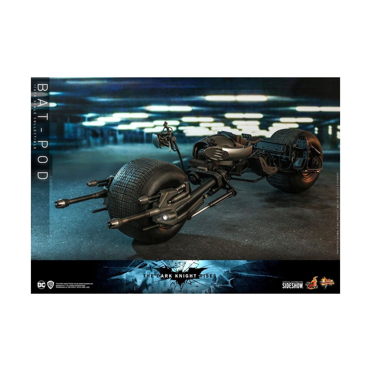 Hot Toys - Capolavoro del film Batpod Batman Il Cavaliere Oscuro si alza V2 1/6