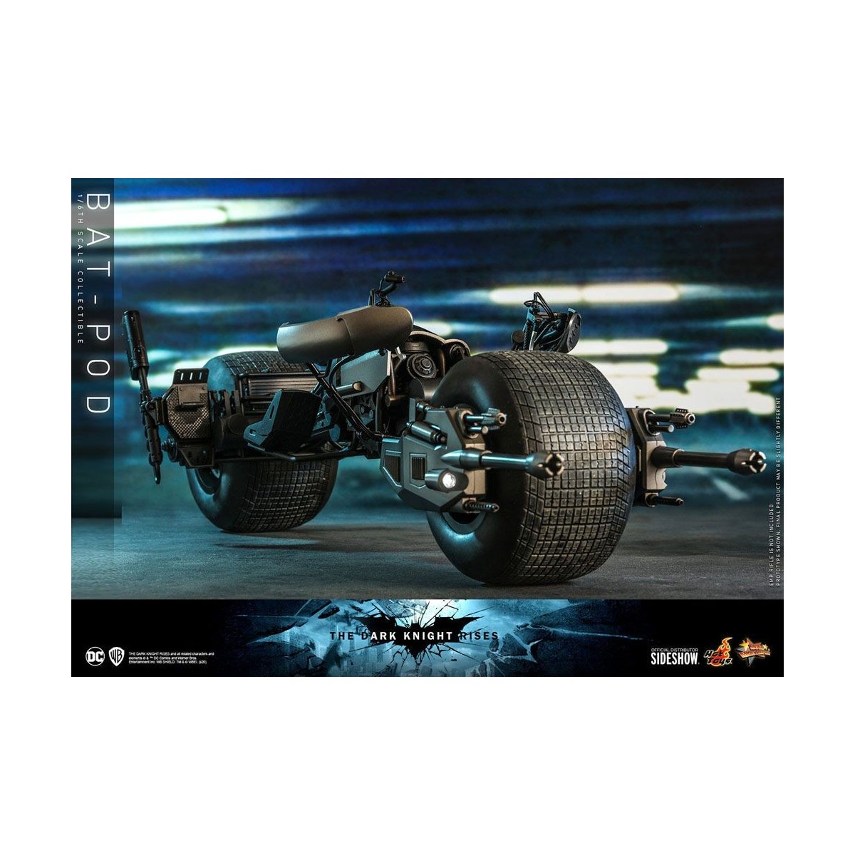 Hot Toys - Capolavoro del film Batpod Batman Il Cavaliere Oscuro si alza V2 1/6