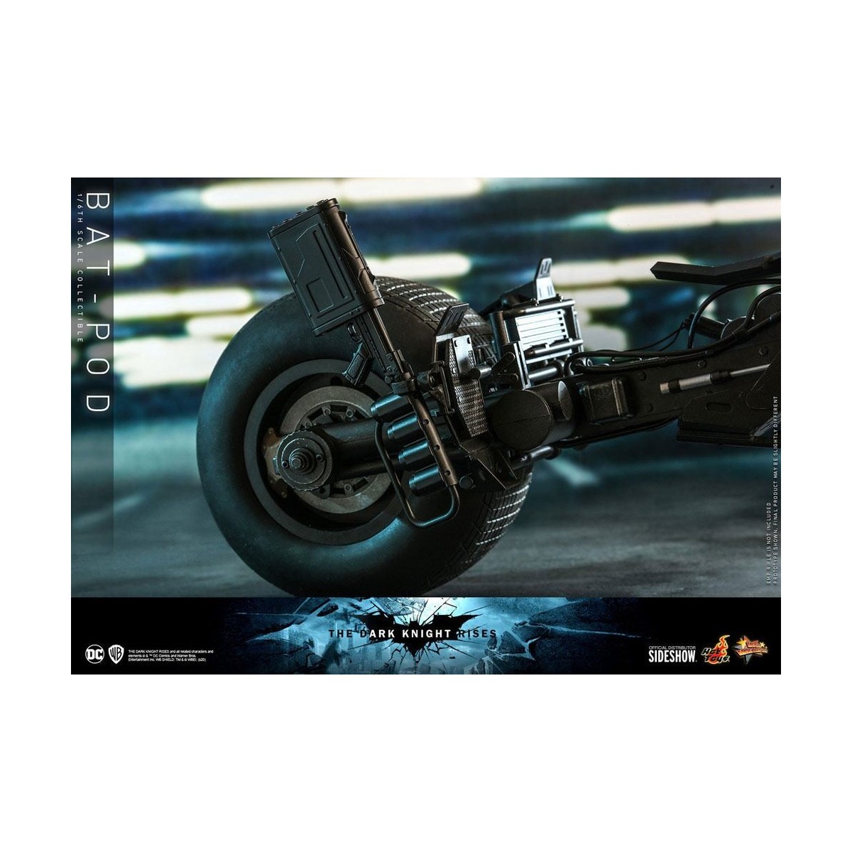 Hot Toys - Capolavoro del film Batpod Batman Il Cavaliere Oscuro si alza V2 1/6