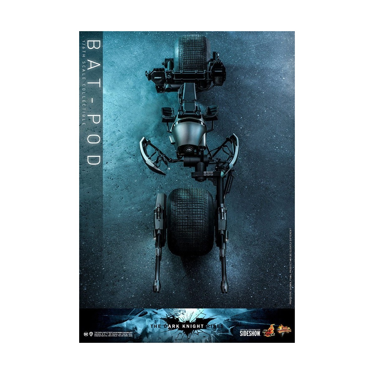 Hot Toys - Capolavoro del film Batpod Batman Il Cavaliere Oscuro si alza V2 1/6