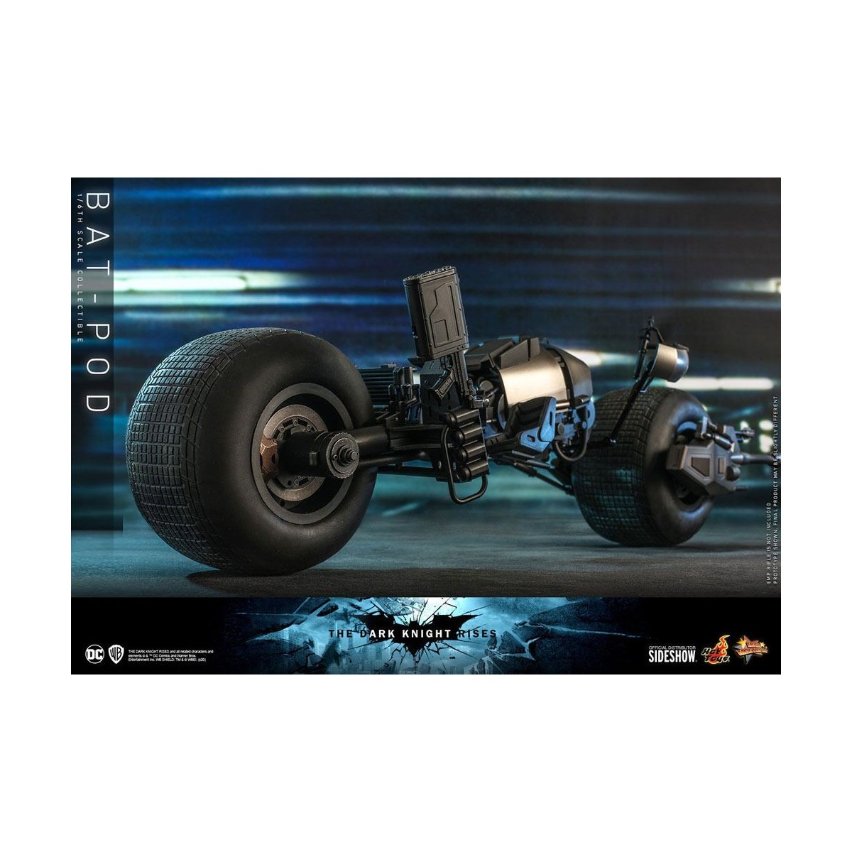 Hot Toys - Capolavoro del film Batpod Batman Il Cavaliere Oscuro si alza V2 1/6