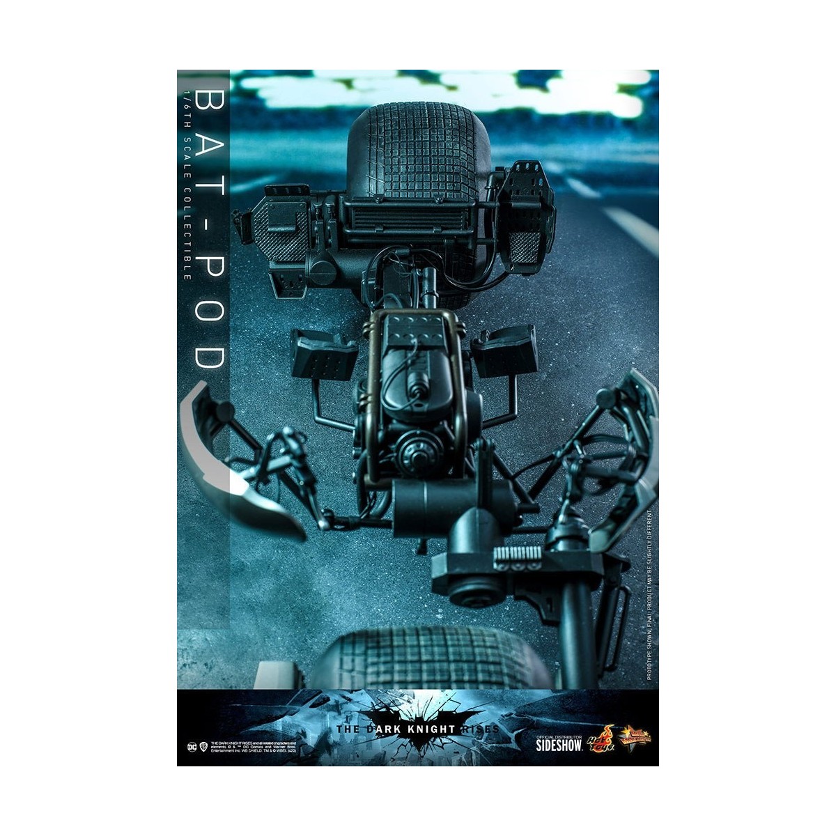 Hot Toys - Capolavoro del film Batpod Batman Il Cavaliere Oscuro si alza V2 1/6
