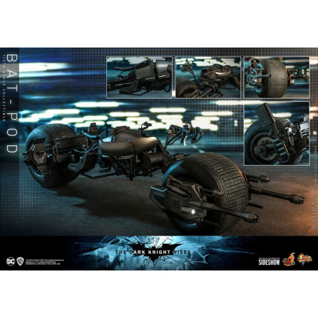 Hot Toys - Capolavoro del film Batpod Batman Il Cavaliere Oscuro si alza V2 1/6