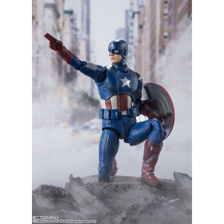 Bandai/Tamashii - Marvel - Vendicatori Assemblare CAPTAIN AMERICA - SH Figuarts SHF